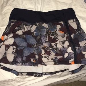 LuLu Lemon Butterfly Skirt